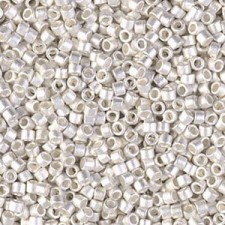 Miyuki delica Beads 11/0 - Matte sterling plated DB-551F